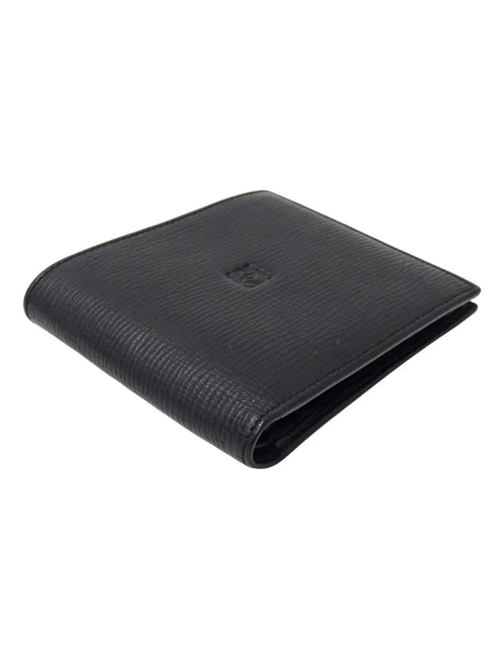 Loewe Wallet Bifold Leather Black Mini Small